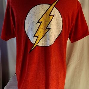 The Flash T-shirt  Red Crew Neck Short